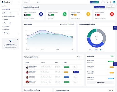 Receptionist Dashboard