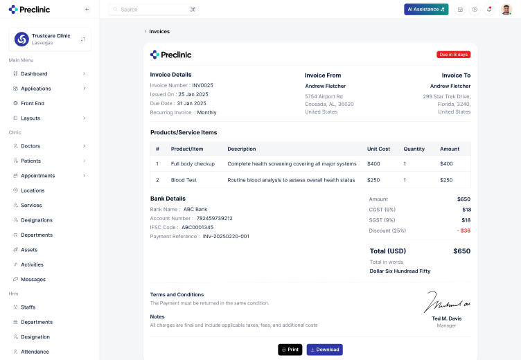 Invoice Details