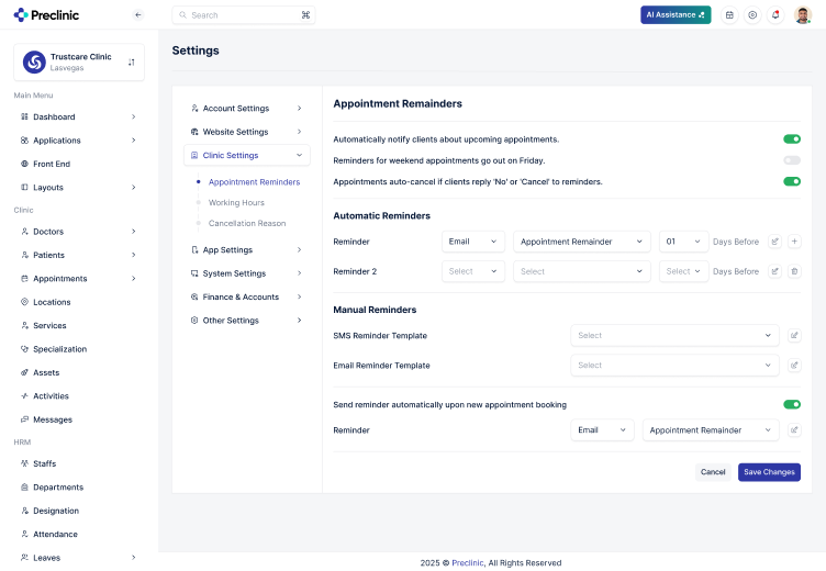 Appointment Reminders