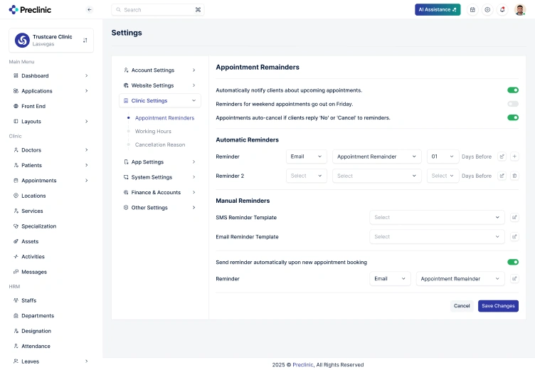 Appointment Reminders
