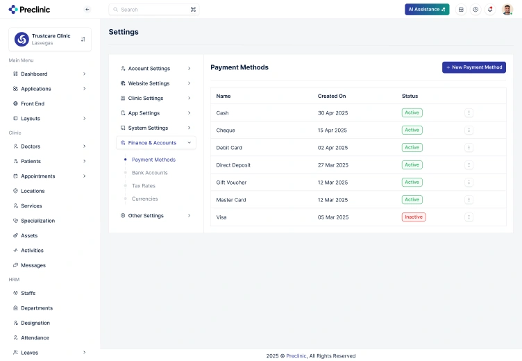 Payment Methods